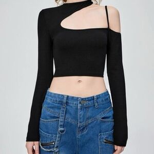 off shoulder long sleeve